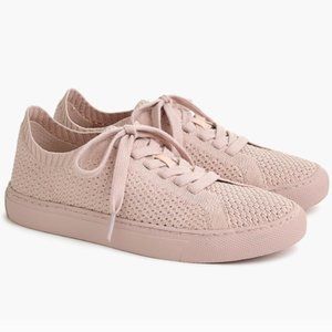 J.Crew Saturday Sneakers in Knit Subtle Pink